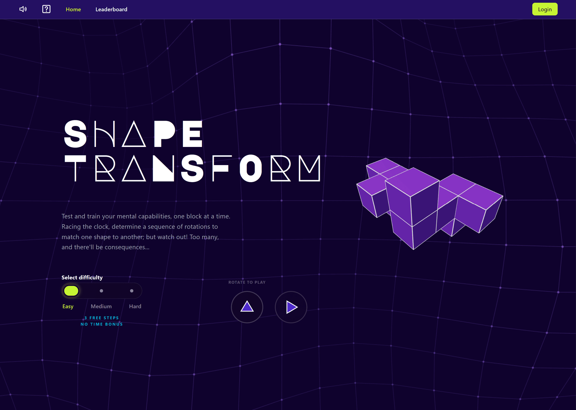 Screenshot of Shape Transform
