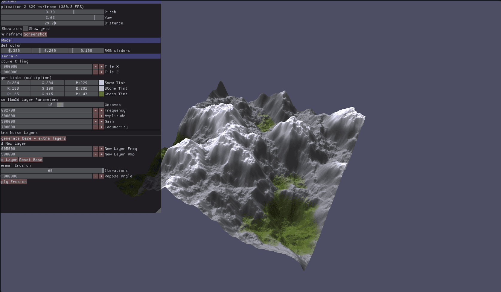 Screenshot of Terrain++